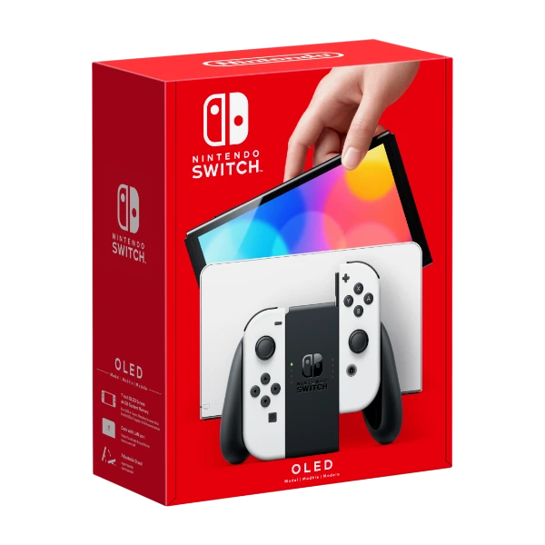 Switch OLED Spilkonsol, hvid